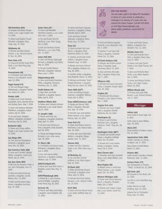 Announcements: New Arrivals, Spring 2005, Continued. Announcements: Marriages, Spring 2005