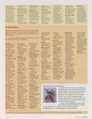 50-Year Members, Fall 2005, Continued. 75-Year Members, Fall 2005. Congratulations 10-Year Sisters!