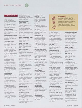 Announcements: New Arrivals, Winter 2006