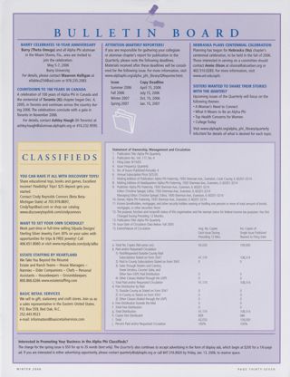 Bulletin Board, Winter 2006