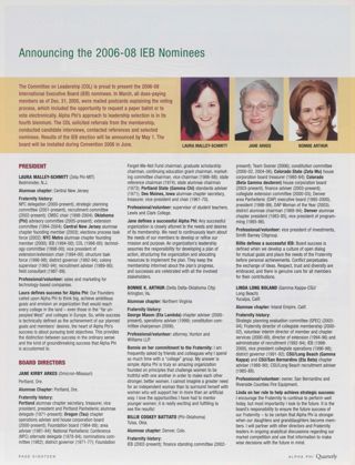 Announcing the 2006-08 IEB Nominees