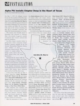 Alpha Phi Installs Chapter Deep in the Heart of Texas