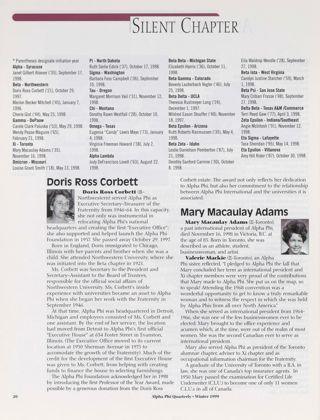 Silent Chapter, Winter 1999. Alumnae Pride: St. Louis, Missouri, Winter 1999