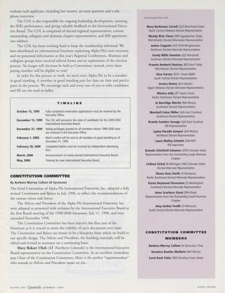 Committee Reports: Committee on Leadership, Summer 1999, Continued. Committee Reports: Constitution Committee, Summer 1999. Committee Reports: Formal Rush Entertainment Task Force, Summer 1999, Continued