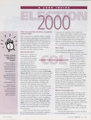A Look Inside: Election 2000