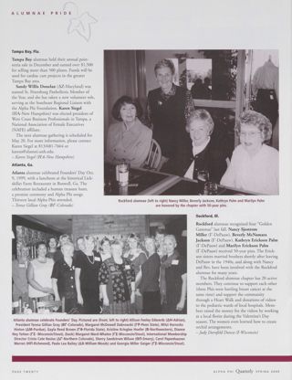 Alumnae Pride: Tampa Bay, Fla., Spring 2000. Alumnae Pride: Atlanta, Ga., Spring 2000. Alumnae Pride: Rockford, Ill., Spring 2000