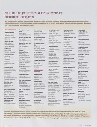 Heartfelt Congratulations to the Foundation's Scholarship Recipients