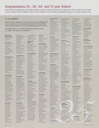 25-Year Members, Fall 2007