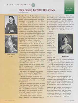 Clara Bradley Burdette: Her Answer
