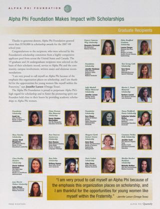 Alpha Phi Foundation Makes Impact With Scholarships