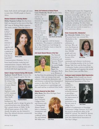 People: Humanitarian Is Recognized by Alma Mater, Continued. People: Alumna Featured in Working Mother. People: Sister's Design Featured During CMA Awards. People: Sister, Cat Featured on Animal Planet. People: Life Coach Named Woman of the Year. People: Alumna Honored by Alma Mater. People: Sister Crowned Mrs. Oktoberfest. People: Professor Leads Exclusive Math Organization