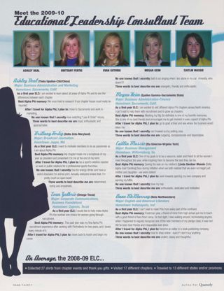 Meet the 2009-2010 Education Leadership Consultant Team