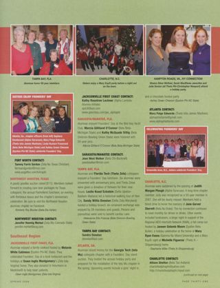 Alumnae Pride: Honoring Our Founders, Continued. Alumnae Pride: Sisters Enjoy Founders' Day. Alumnae Pride: Northwest Houston, Texas, Spring 2009. Alumnae Pride: Jacksonville First Coast, Fla., Spring 2009. Alumnae Pride: Sarasota/Manatee, Fla., Spring 2009. Alumnae Pride: Tampa Bay, Fla., Spring 2009. Alumnae Pride: Atlanta, Ga., Spring 2009. Alumnae Pride: Celebrating Founders' Day 2. Alumnae Pride: Charlotte, N.C., Spring 2009. Alumnae Pride: Hampton Roads, Va., Ivy Connection, Spring 2009, Continued