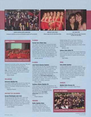 On Campus: Colorado School of Mines (Iota Zeta), Spring 2009, Continued. On Campus: Gamma Xi Formal. On Campus: Delaware (Epsilon Ni), Spring 2009. On Campus: George Washington (Iota Iota), Spring 2009. On Campus: Florida Tech (Theta Zeta), Spring 2009. On Campus: Lake Forest (Gamma Epsilon), Spring 2009. On Campus: Southern Illinois (Epsilon Xi), Spring 2009. On Campus: Butler (Epsilon Beta), Spring 2009. On Campus: Indiana State (Delta Pi), Spring 2009. On Campus: Iowa (Delta Epsilon), Spring 2009. On Campus: Wichita State (Gamma Xi), Spring 2009. On Campus: Welcome New Members 1. On Campus: Johns Hopkins (Zeta Omicron), Spring 2009, Continued. On Campus: Bentley (Zeta Rho), Spring 2009, Continued. On Campus: MIT (Zeta Phi), Spring 2009, Continued