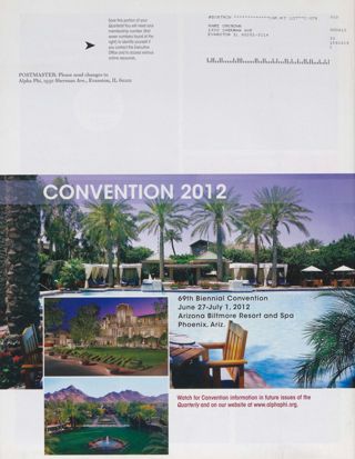 Convention 2012 Advertisement, Fall 2010