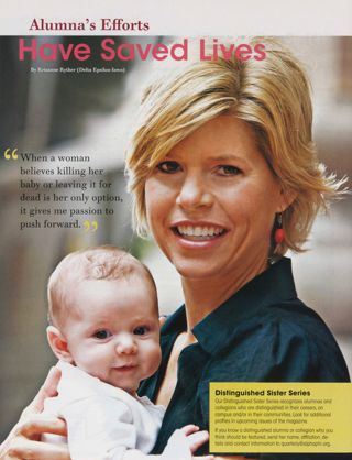 Alumna's Efforts Have Saved Lives