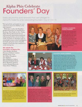 Alpha Phis Celebrate Founders' Day