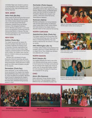 On Campus: Michigan (Theta), Spring 2010, Continued. On Campus: New Hampshire (Eta Alpha), Spring 2010, Continued. On Campus: Seton Hall (Eta Eta), Spring 2010. On Campus: Hofstra (Theta Mu), Spring 2010. On Campus: Rensselaer (Theta Tau), Spring 2010. On Campus: Rochester (Theta Kappa), Spring 2010. On Campus: Syracuse (Alpha), Spring 2010. On Campus: Appalachian State (Theta Nu), Spring 2010. On Campus: UNC/Wilmington (Eta Xi), Spring 2010. On Campus: North Dakota (Pi), Spring 2010. On Campus: Akron (Eta Gamma), Spring 2010. On Campus: Case Western Reserve (Zeta Pi), Spring 2010. On Campus: Cameron (Theta Rho), Spring 2010, Continued