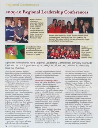2009-10 Regional Leadership Conferences