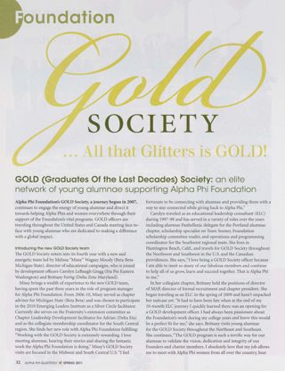 Foundation: GOLD Society