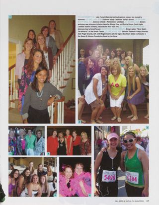 Alumnae Pride: Pictorial Collage, Fall 2011. Alumnae Pride, Fall 2011