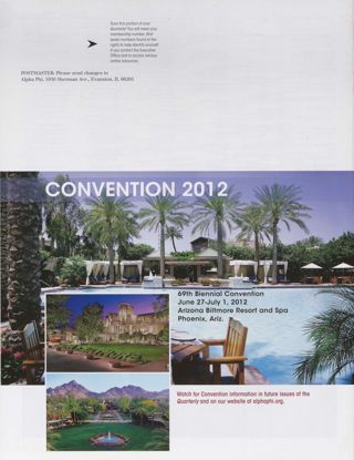 Convention 2012 Advertisement, Fall 2011
