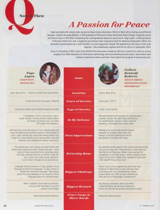 Now & Then: A Passion for Peace
