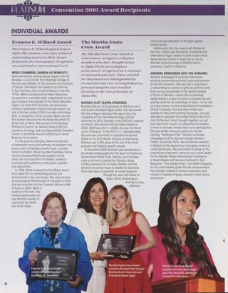 Convention 2016 Award Recipients