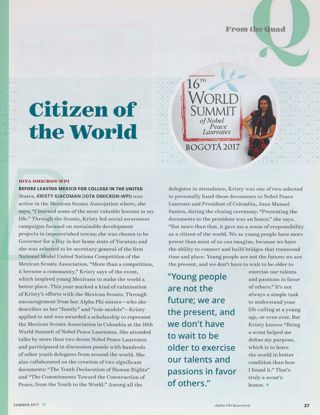 From the Quad: Citizen of the World