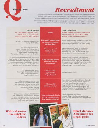 Now & Then: Recruitment