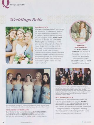 Always Alpha Phi: Wedding Bells, Spring 2018