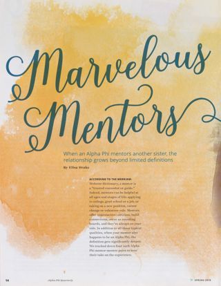 Marvelous Mentors