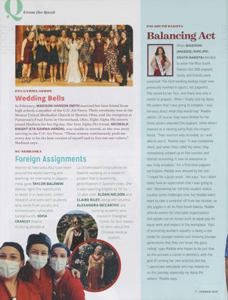 From the Quad: Wedding Bells, Summer 2018. From the Quad: Foreign Assignments. From the Quad: Balancing Act