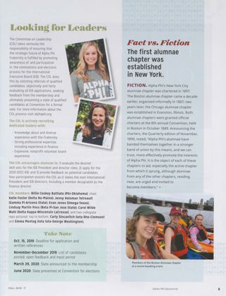 Amongst the Ivy: Looking for Leaders. Amongst the Ivy: Take Note. Amongst the Ivy: Fact vs. Fiction, Fall 2019