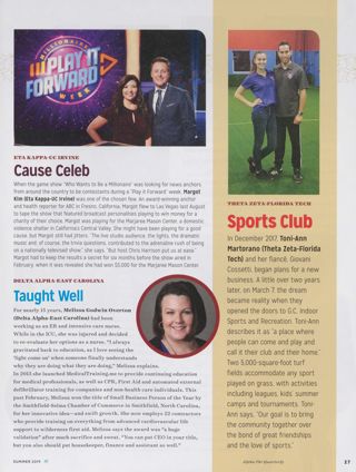 Always Alpha Phi: Cause Celeb. Always Alpha Phi: Taught Well. Always Alpha Phi: Sports Club