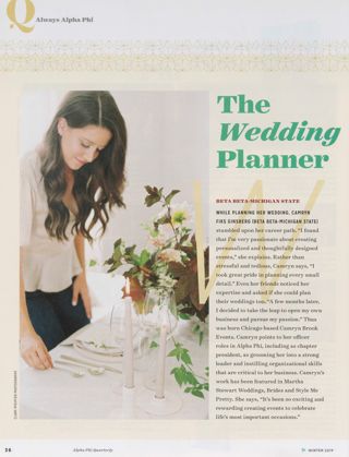 Always Alpha Phi: The Wedding Planner