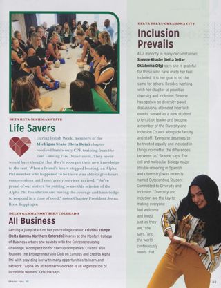 From the Quad: Life Savers. From the Quad: All Business. From the Quad: Inclusion Prevails