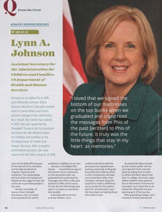 From the Crest: One of Us: Lynn A. Johnson