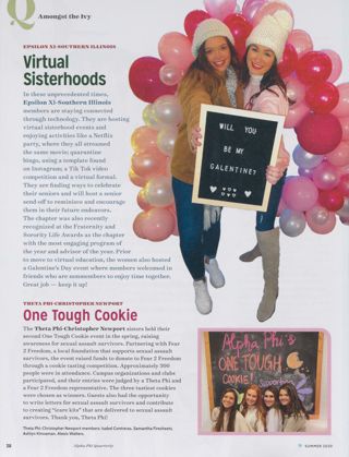 Amongst the Ivy: Virtual Sisterhoods. Amongst the Ivy: One Tough Cookie