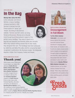 Always Alpha Phi: In the Bag. Always Alpha Phi: Thank You!. Always Alpha Phi: Encouragement in Full Bloom