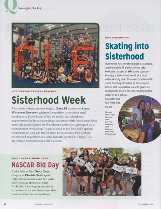 Amongst the Ivy: Sisterhood Week. Amongst the Ivy: Skating Into Sisterhood. Amongst the Ivy: NASCAR Bid Day