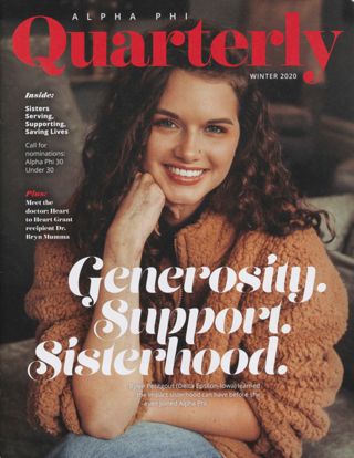 Alpha Phi Quarterly, Vol. 132, No. 1, Winter 2020 Front Cover