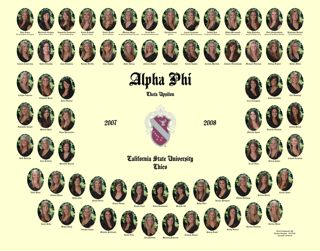 Theta Upsilon Chapter Composite Photograph, 2007-2008