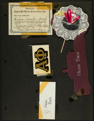Oklahoma Alpha Phi House Association Binder Page