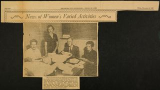 News of Women's Varied Activities Newspaper Clipping, November 8, 1957