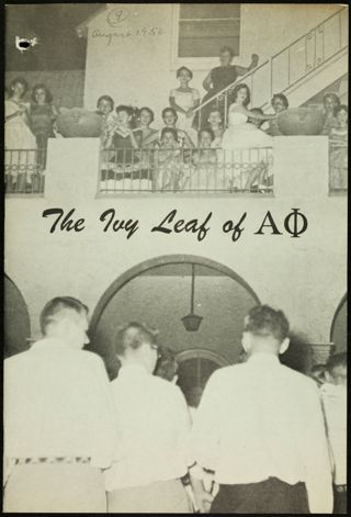 The Ivy Leaf of Alpha Phi Booklet, August 1956