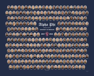 Omicron Chapter Composite Photograph, 2021-2022
