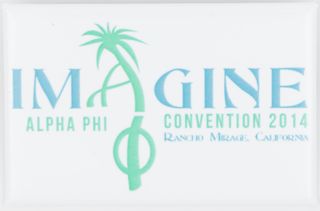 Imagine: Alpha Phi Convention Button, 2014
