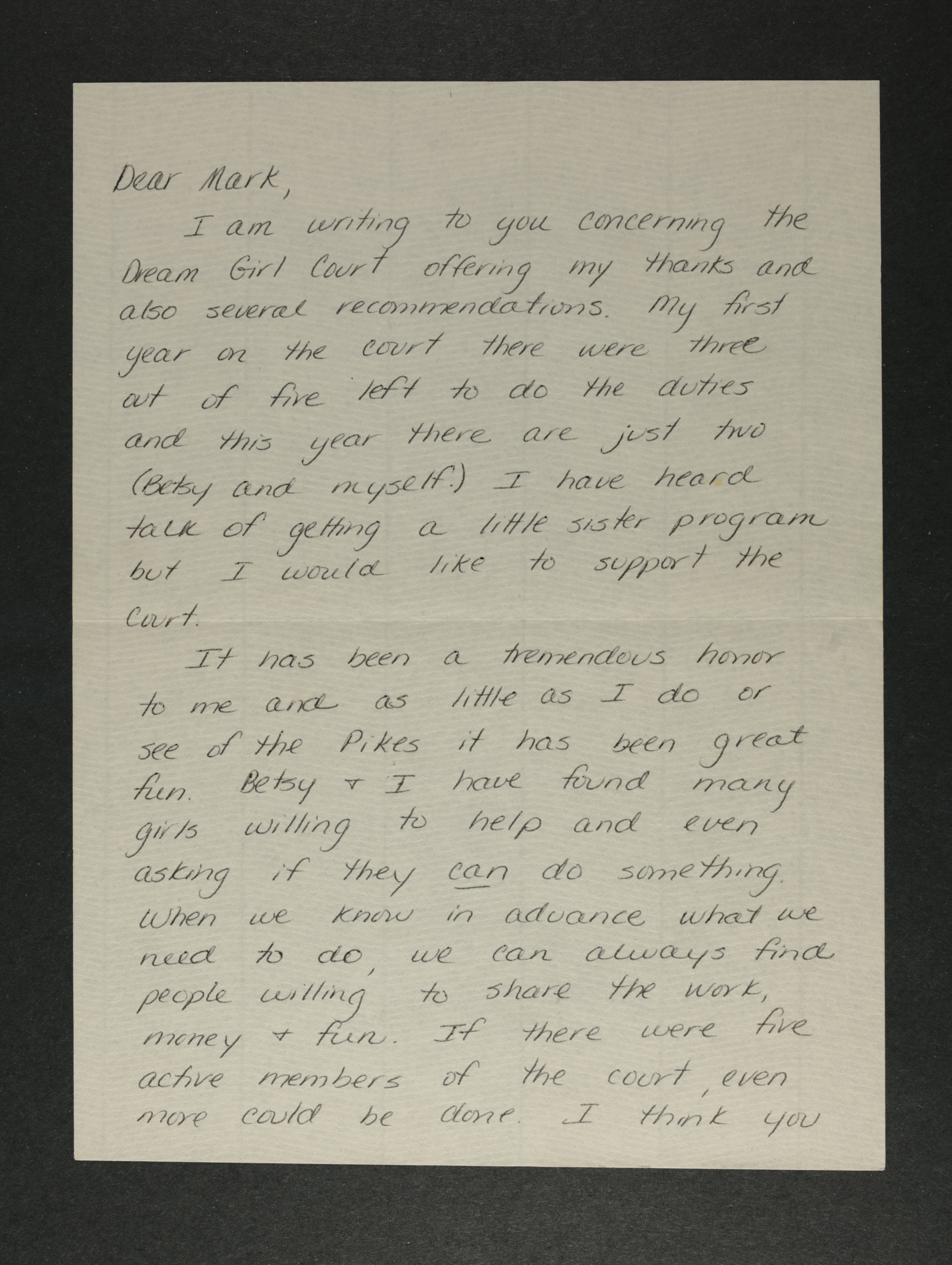 Ann to Mark Eppes Letter, 1970s