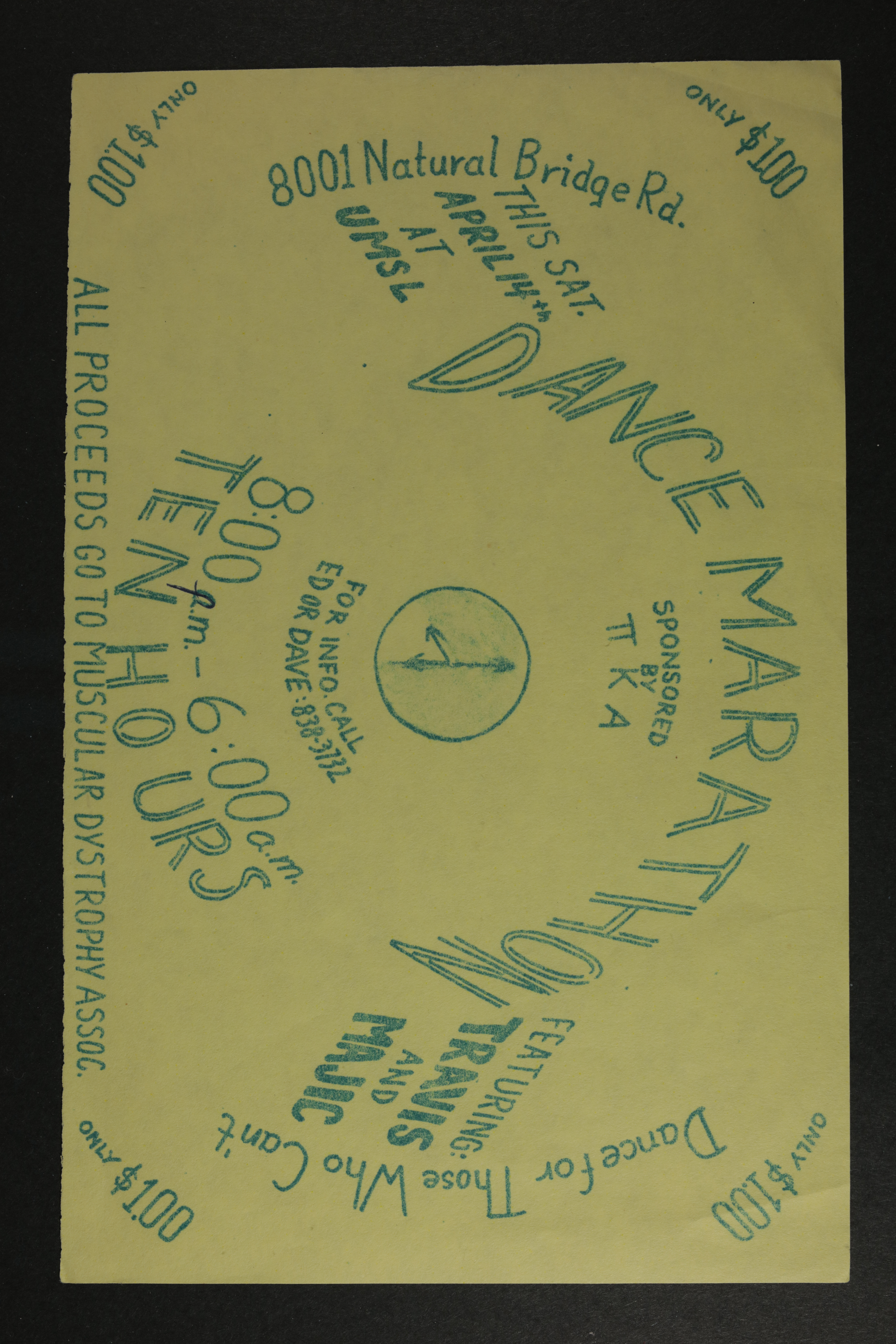 Zeta Phi Chapter Dance Marathon Flyer